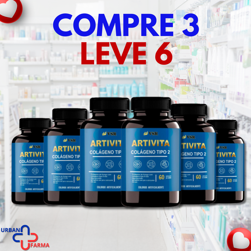 Artivita Colágeno Tipo II : Diga Adeus às Dores nas Articulações